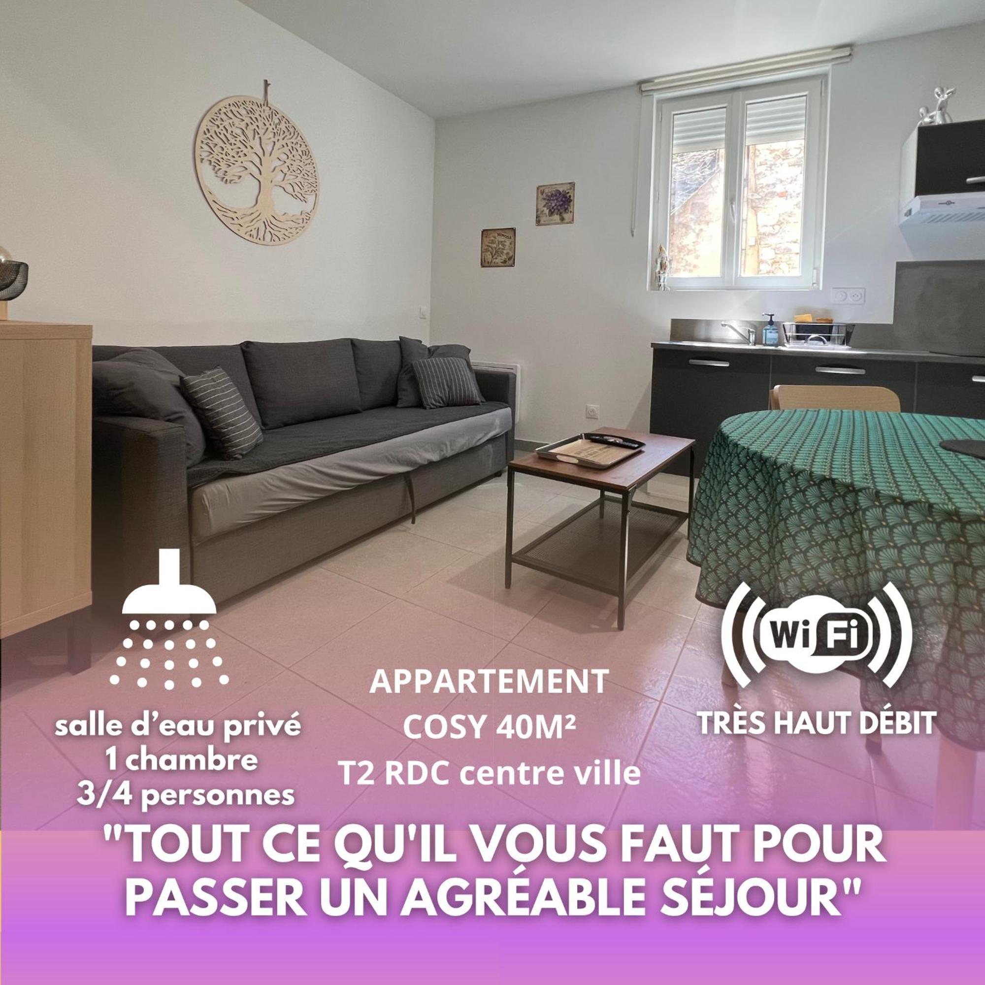 Fenix Appartement T2 40 M2 Cosy Rdc Plein Centre Ville Pierrelatte Zewnętrze zdjęcie